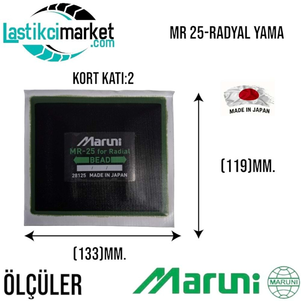 Mr 25 Maruni Radyal Yama Paket İçi Adet (10)