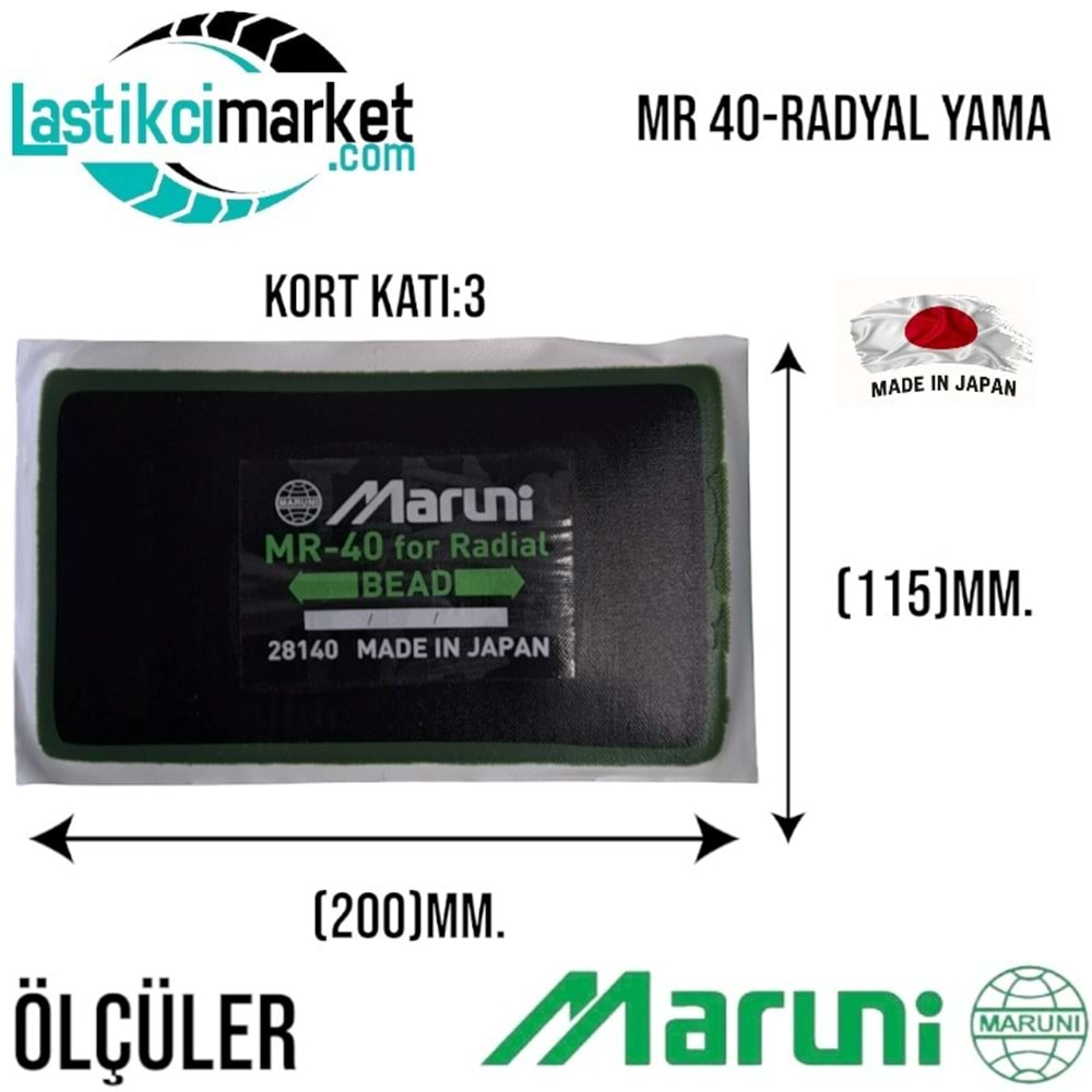 Mr 40 Maruni Radyal Yama Paket İçi Adet (10)