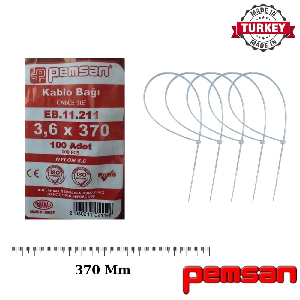 Tel Kelepce 3.6x370 Pemsan Beyaz