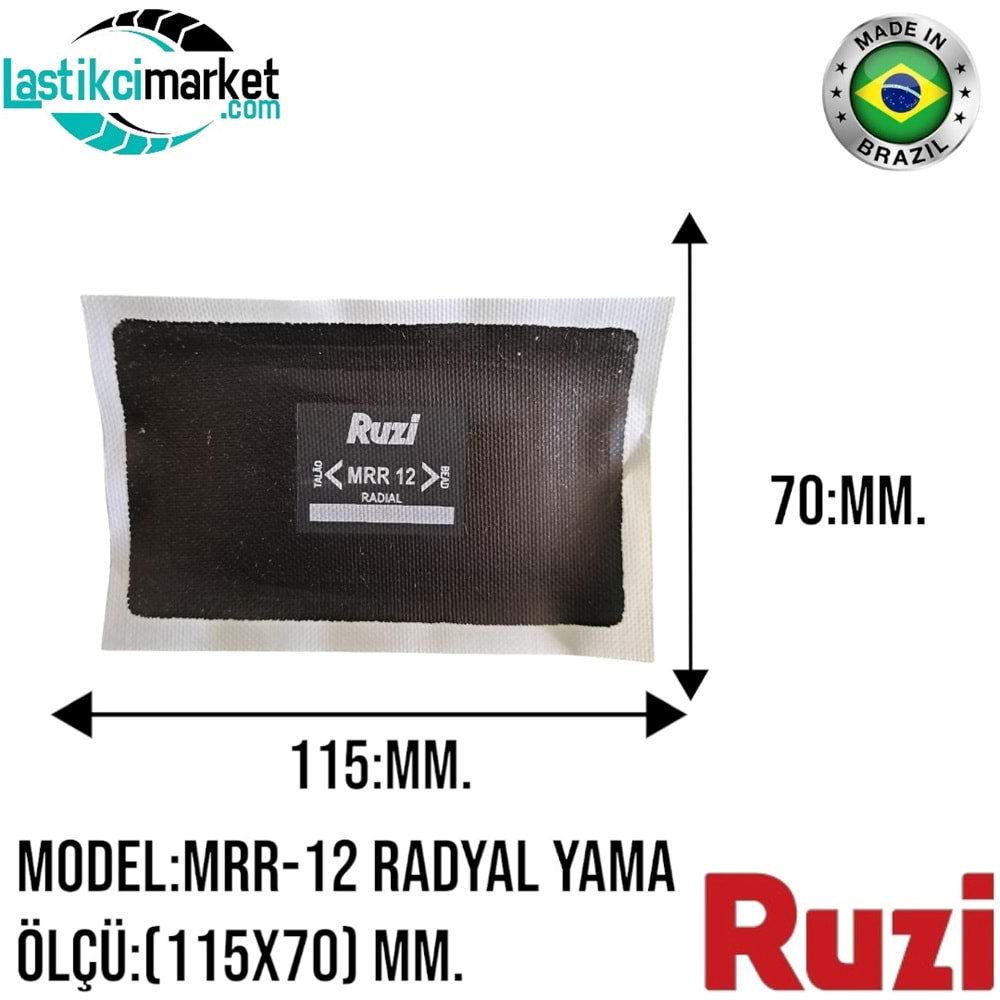 Mrr 12 Ruzi Radyal Yama (115x70)Mm. Paket İçi Adet (10)