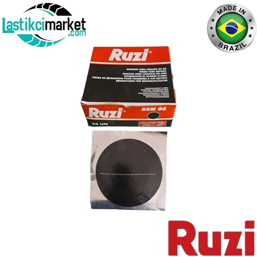 Rem 06 Ruzi İç Lastik Yaması Q(120)Mm. Paket İçi Adet (25)