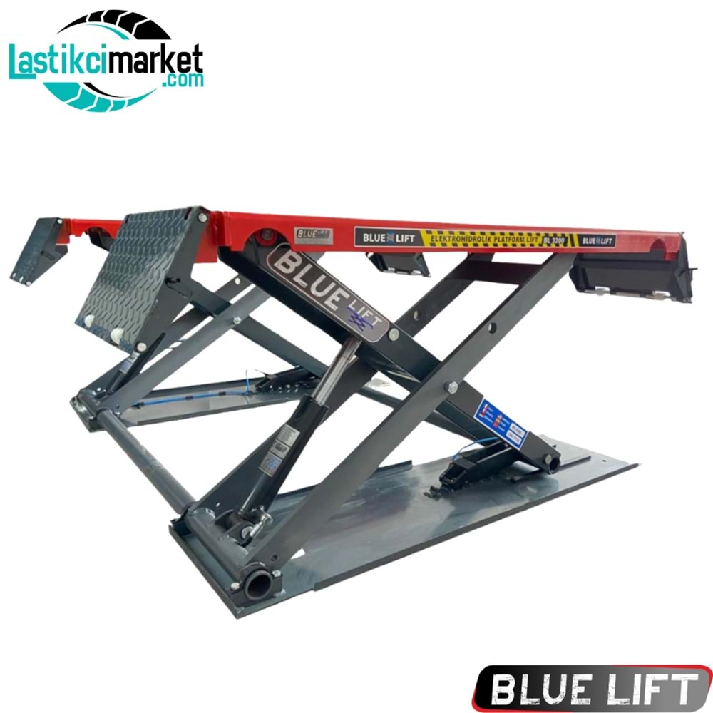 Blu Lift 90 Cm Makaslı 3 Ton Kapasiteli Güvenlik Kilitli Lift
