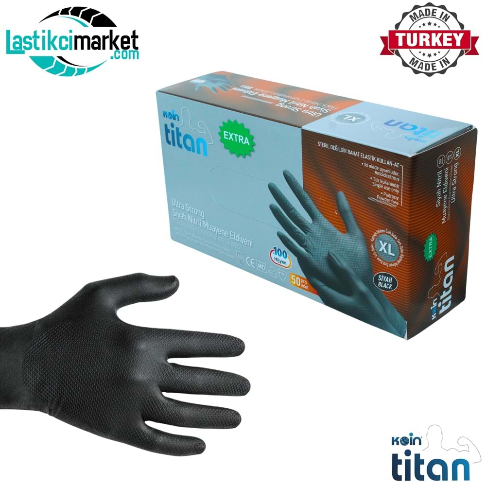 Nitril Eldiven Siyah XL