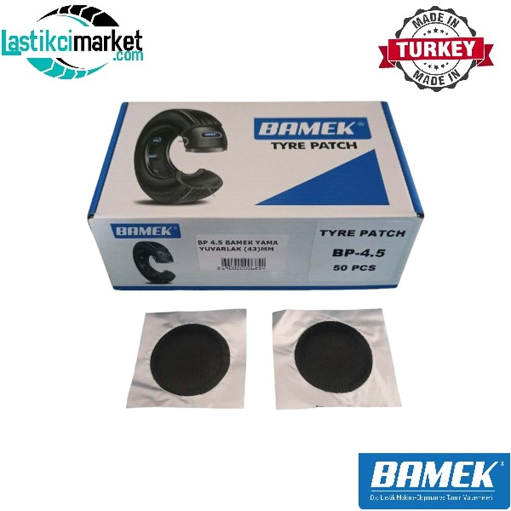 Bp 4.5 Bamek Yama Yuvarlak Q(43)Mm. Kutu İçi Adet (50)