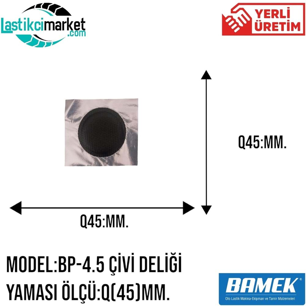 Bp 4.5 Bamek Yama Yuvarlak Q(43)Mm. Kutu İçi Adet (50)