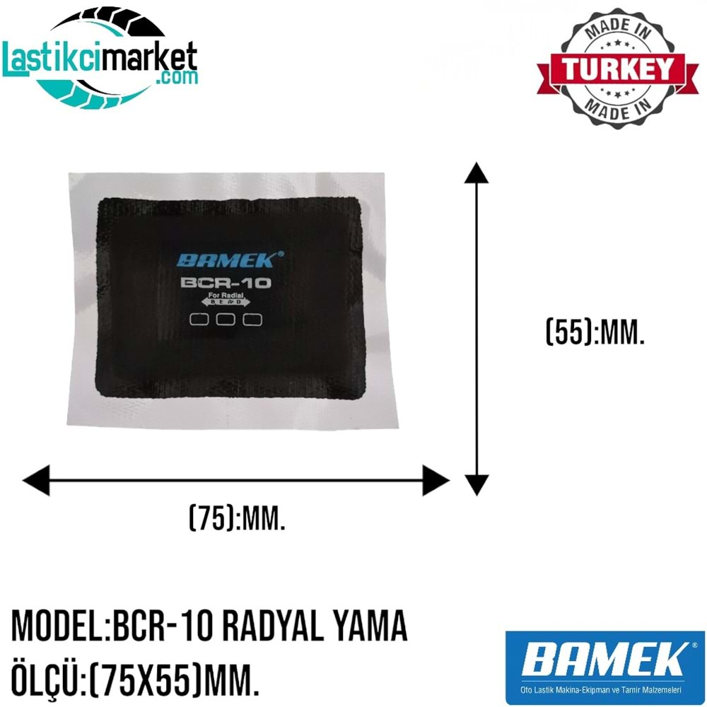 Bcr 10 Bamek Yama (75X55)Mm. Kutu İçi Adet (20)