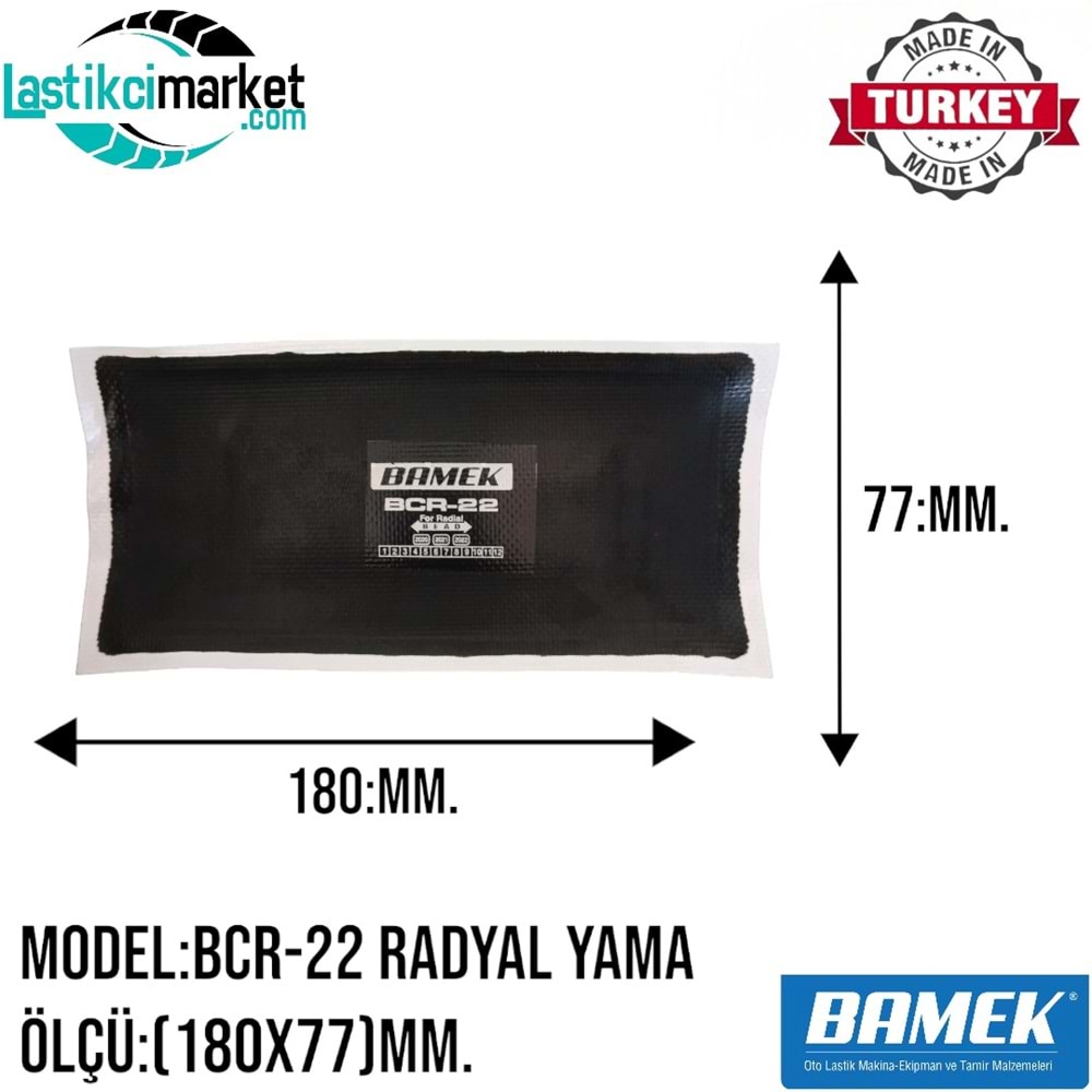 Bcr 22 Bamek Yama (180X77)Mm. Kutu İçi Adet (10)