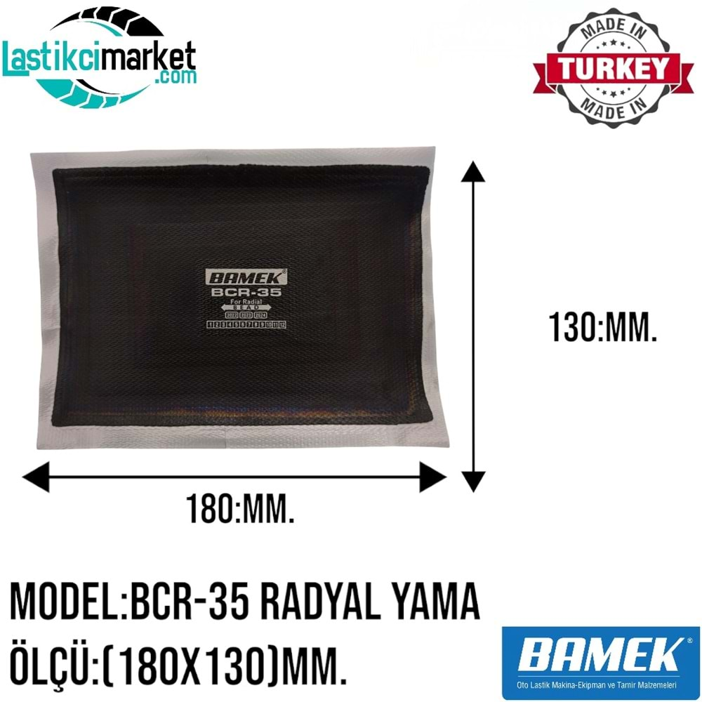 Bcr 35 Bamek Yama (180X130)Mm. Kutu İçi Adet (10)