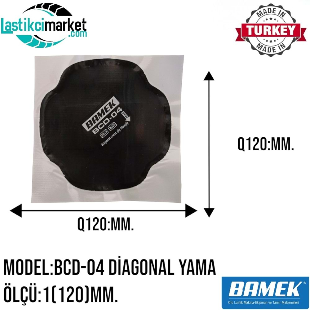 Bcd 4 Bamek Yama Diagonal Q(120)Mm. Kutu İçi Adet (10)