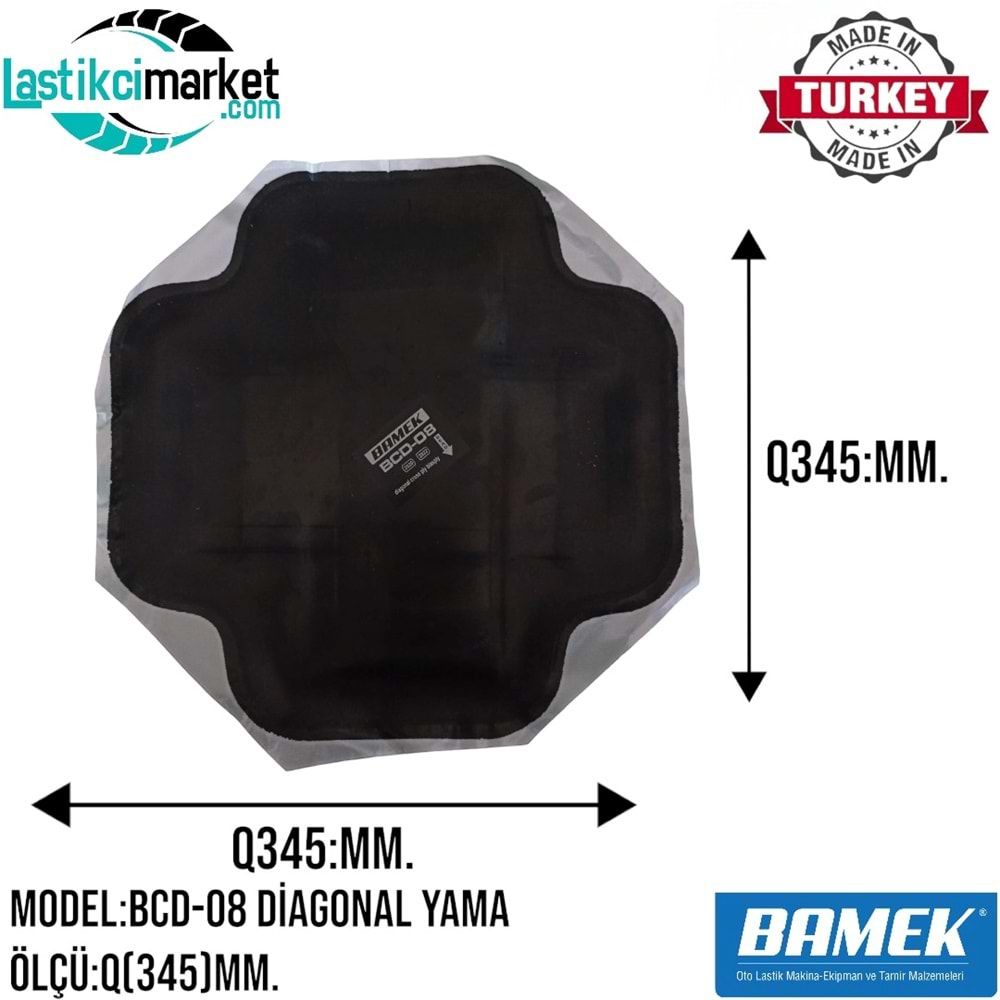 Bcd 8 Bamek Yama Diagonal Q(345)Mm. Kutu İçi Adet (5)