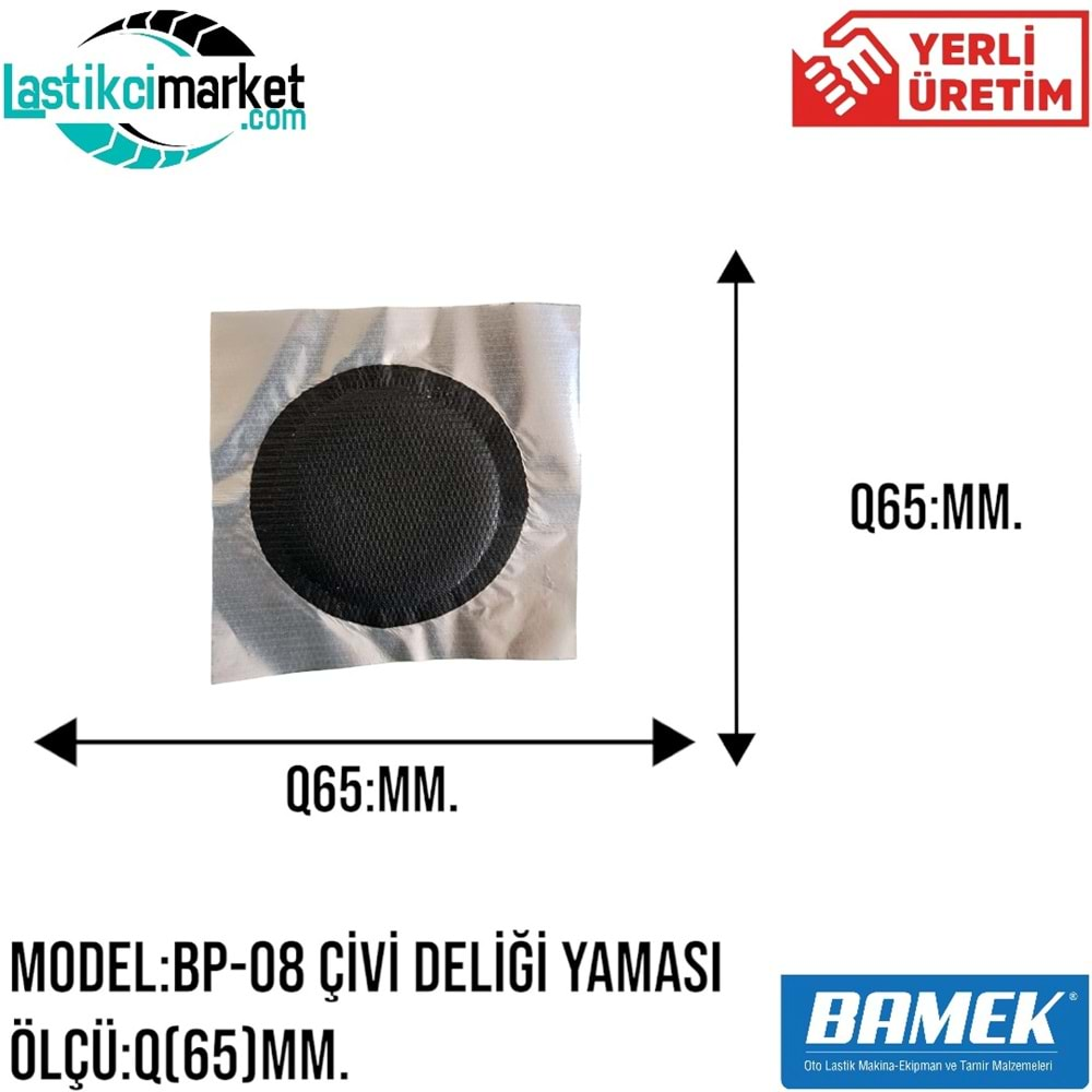 Bp 8 Bamek Yama Yuvarlak Q(65)Mm. Kutu İçi Adet (25)