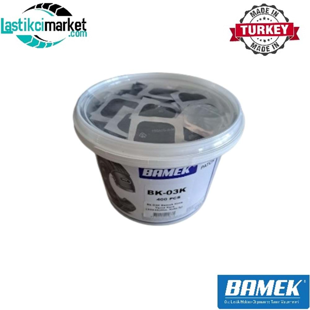 Bk 03K Bamek Kova Yama Kare (35X35)Mm. Kutu İçi Adet (400)