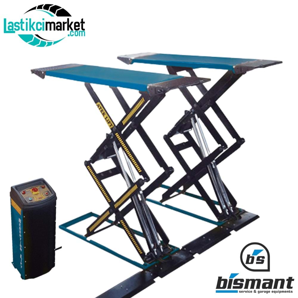 Bismant Prima 2 Mt Makaslı 3 Ton Kapasiteli Güvenlik Kilitli Lift