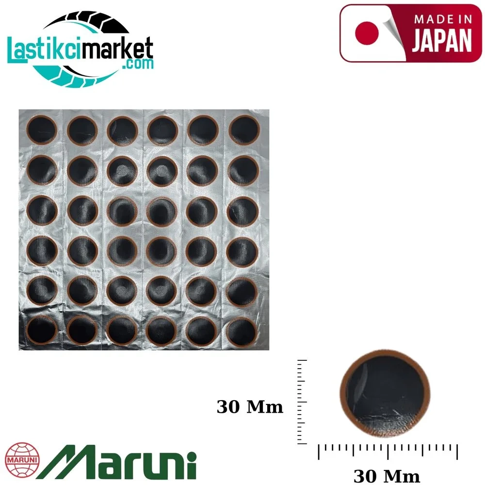 Tabaka İç Lastik Yaması Maruni S2 Q(30Mm) 36 Lı