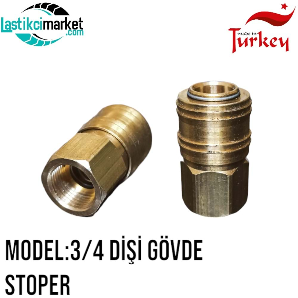 3/4 Dişi Gövde Stoper Yerli