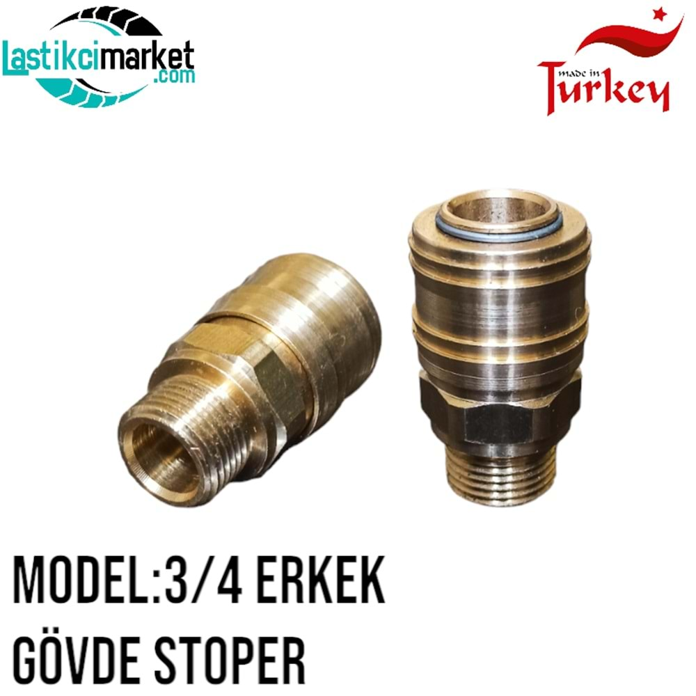 3/4 Erkek Gövde Stoper Yerli