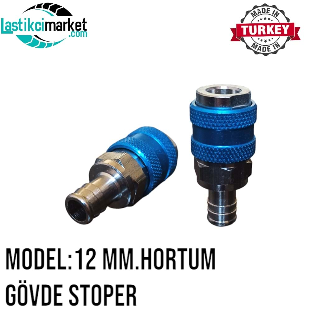 12 Mm. Hortum Gövde Stoper (Bilyalı)