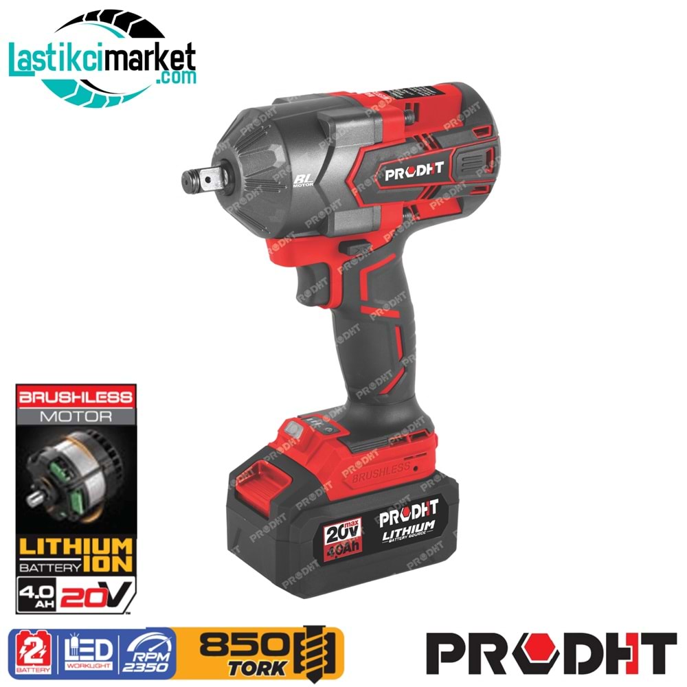Dht 1/2 Şarjlı Somun Sıkma Makinesi 850 Nm Tork