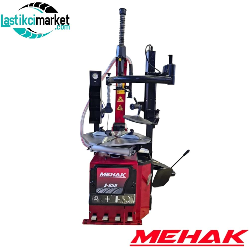 Mehak S-850 Şoklama Sistemli Raflı Saatli Plus Aparatlı Lastik Sökme Makinesi