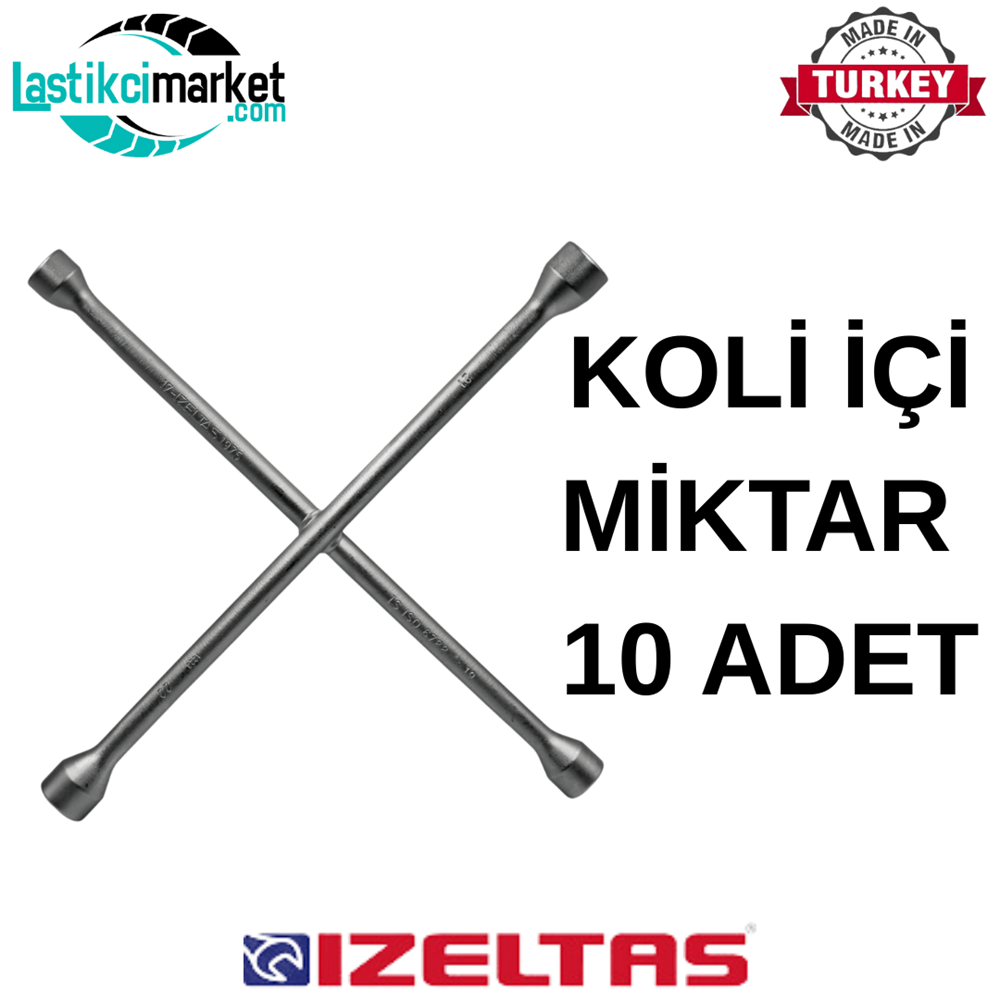 İzeltaş Dörtlü Anahtar Koli İçi Miktar (10)