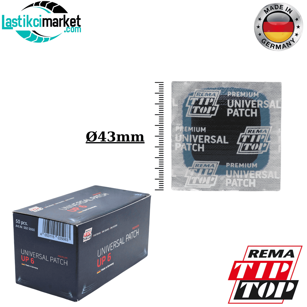 Rema Up 6 Çivi Deliği Yaması Q(43Mm.)Paket İçi Miktar (50)
