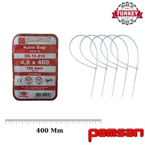 Tel Kelepce 4.8x400 Pemsan Beyaz