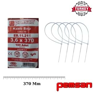 Tel Kelepce 3.6x370 Pemsan Beyaz