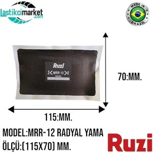 Mrr 12 Ruzi Radyal Yama (115x70)Mm. Paket İçi Adet (10)