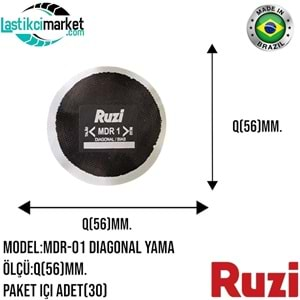 Mdr 01 Ruzi Diagonal Yama Q(56)Mm. Paket İçi Adet (30)