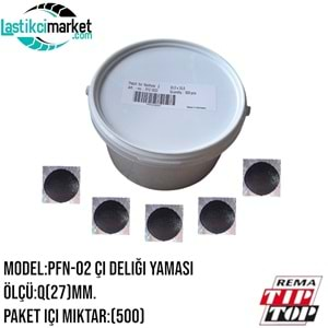 Pfn 2 Rema Çivi Deliği Yaması Q(27Mm.) Kova İçi Adet (500)