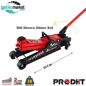 Dht 2 Ton 360 Dönerli Alçak Profil Garaj Kriko