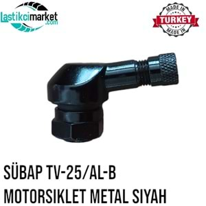 Sübap TV-25/AL-B Motorsiklet Metal Siyah