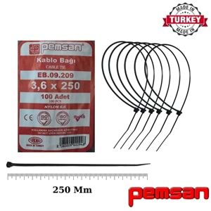 Tel Kelepce 3.6x250 Pemsan Siyah