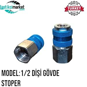 Stoper Gövde 1/2 Dişi Gövde (Bilyalı)