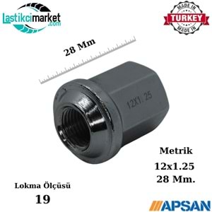 M 12X1.25 Toros Bijon Somunu