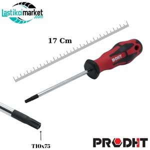Delikli Torx Tornavida T10x75 Dht Mono Seri