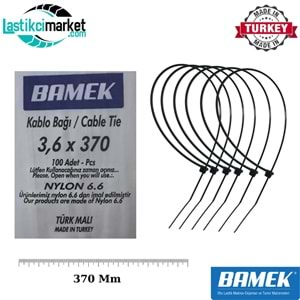 Tel Kelepce 3.6x370 Bamek Siyah
