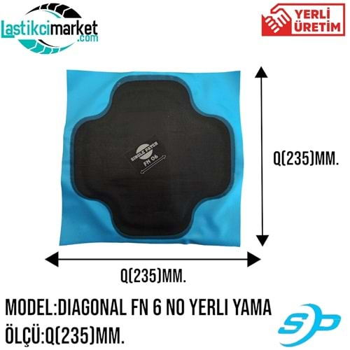 Diagonal Fn 6 No Yerli Yama Paket İçi Adet (10)