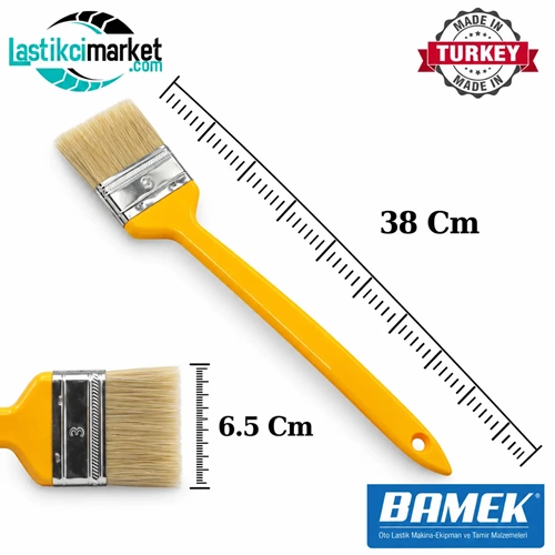Montaj Kremi Fırçası Uzun Sarı Bamek