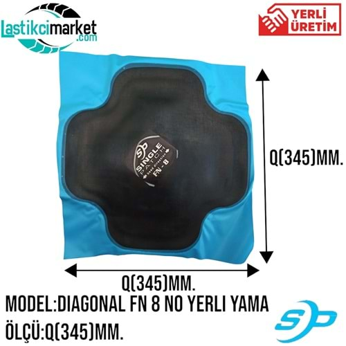 Diagonal Fn 8 No Yerli Yama Paket İçi Adet (10)