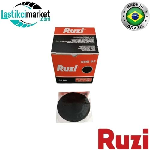 Rem 03 Ruzi İç Lastik Yaması Q(60)Mm. Paket İçi Adet (40)