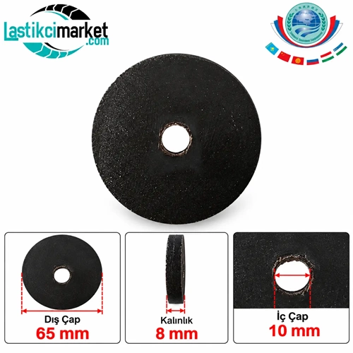 Telli Fırça Kaucuk 6,5 Cm