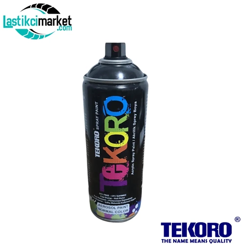 Tekoro Parlak Siyah 9005 (400)Ml Jant Boyası