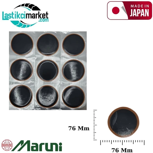 Tabaka İç Lastik Yaması Maruni R03 Q(76Mm) 9 Lu