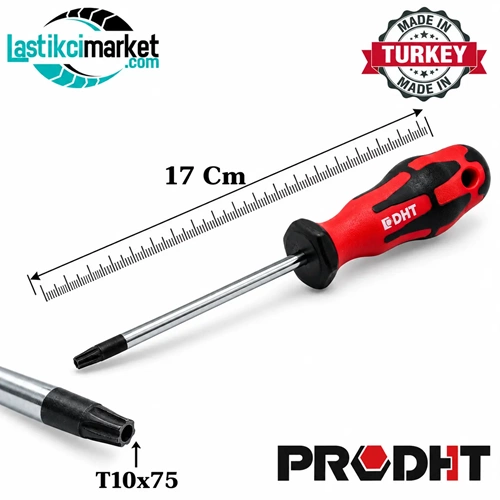 Delikli Torx Tornavida T10x75 Dht Mono Seri