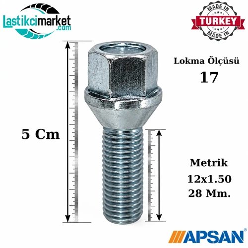 M 12x1.50 28 Mm 17 AA Bijon