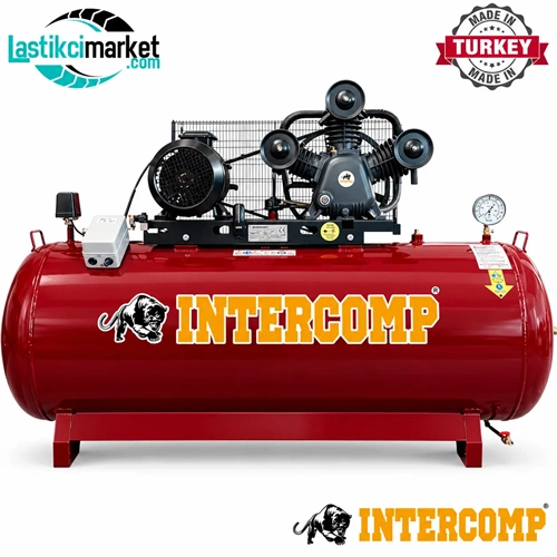 İntercom (INC-3095-11) 500 Lt 12 Bar 7,5 Kw 10 Hp Pistonlu (Panolu) Kompresör