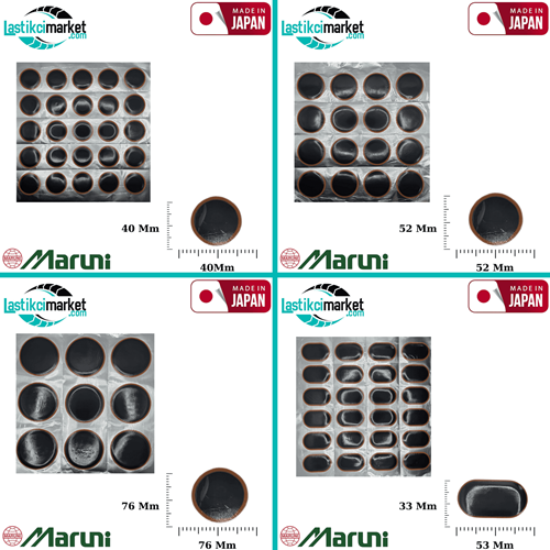 Maruni İç Lastik Yaması Toplu Alım Kolisi (100) Tabaka Koli İçi Miktar