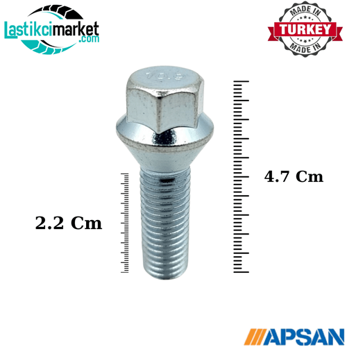 M 12x1.25 17 AA Fiorino Linea Doblo Bijon Kısa