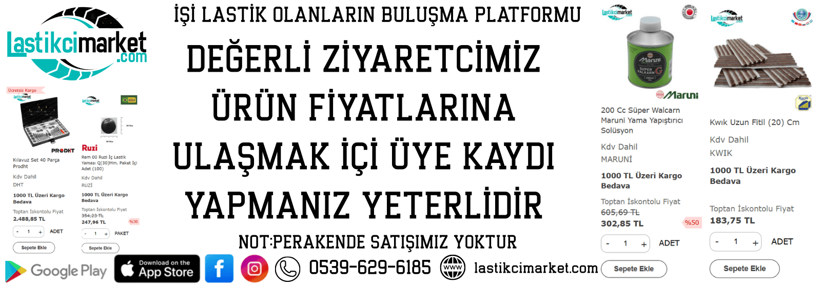 lastik tamir malzemeleri